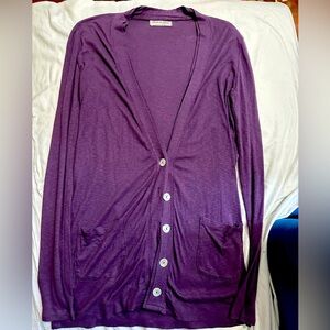 MICHAEL STARS Lavender Cardigan ONE SIZE FITS MOST